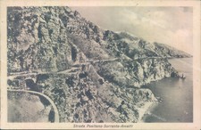 n743 cartolina strada positano