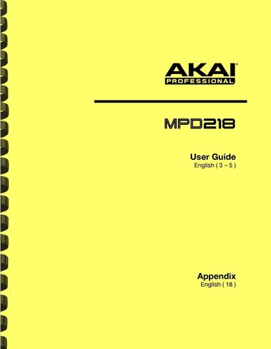 Akai mpd218 midi - mpd218, pad