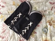 Corsetto Blu Con Nastri Rosa