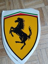 FERRARI 28x20 cm ORIGINALE ENORME ADESIVO termoadesivo -SCUDERIA FERRARI 