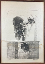 Natale Addamiano ( Bitetto, Bari, 1943 ) Quadro Opera Litografia con Cornice