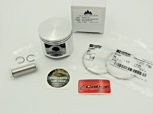 Kit pistone con - anelli, caber