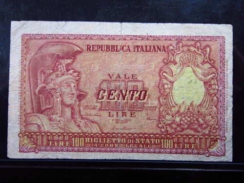 Italia 100 lire 1951 - 100, ministero