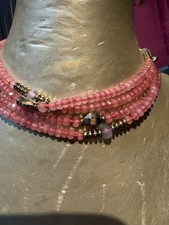 Collana In Tormalina Rosa Con