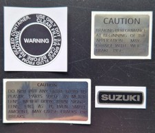 Set 4 decalcomanie modelli