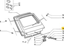FIAT 126 BIS SERRATURA PORTELLONE POSTERIORE BAGAGLIAIO OEM 5937712