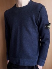 Stone Island Sweater Wool - Blue - Size S