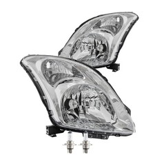 Set Di Fari Per Suzuki Swift Tipo MZ Anno 02 2005–10 2010 Cromato H4 GB4