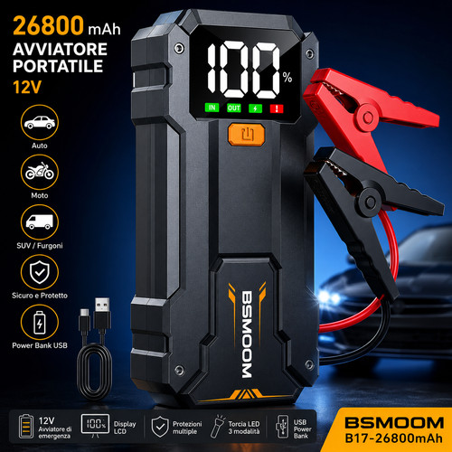 Avviatore batteria auto 12v - auto,