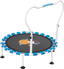 Trampolino Mini per Bambini 101 Cm,Tappeto Elastico Pieghevole Da Interno Ed Est