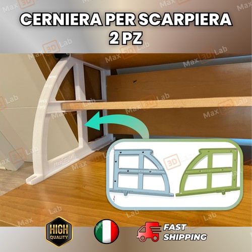 Cerniere scarpiera antica - 2x,