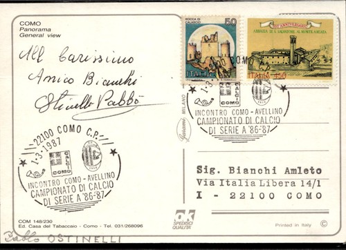 Cartolina con autografo - cartolina, como