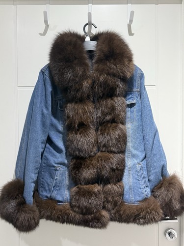 Giacca jeans con pelliccia - giacca,