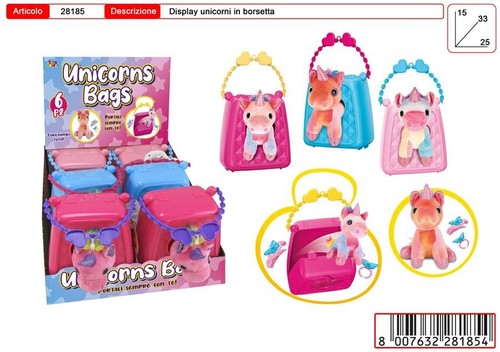 Borsa unicorno peluche - borsa,