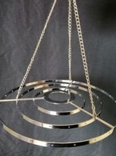 2 pezzi lampadario cromato