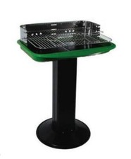 BARBECUE A CARBONE CM 57 x 35 BRACE BBQ CAMPEGGIO GAMBA CENTRALE FER 157063