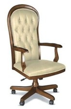 POLTRONA GIREVOLE ALZATA A GAS