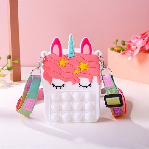 Borsetta unicorno con pop-it