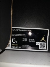 Jordan 1 Lucky Green Originale Taglia 38.5 Box Usata 2 Volte