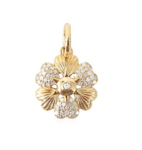 Ciondolo charm quadrifoglio - charm,
