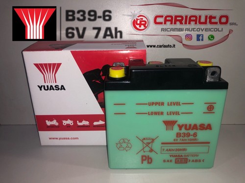 Yuasa b39 6v 7ah - yuasa, 7ah(10hr)
