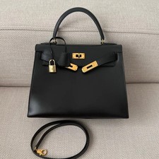 HERMES Black Box Calf Kelly 28
