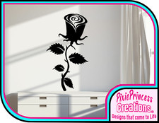 Adesivo vinile rosa fiore B