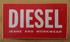 adesivo DIESEL JEANS AND WORKWEAR anni '80