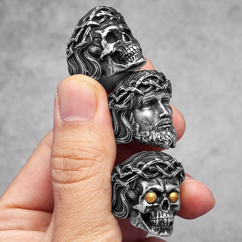 Anello religione gesù teschio - anello,