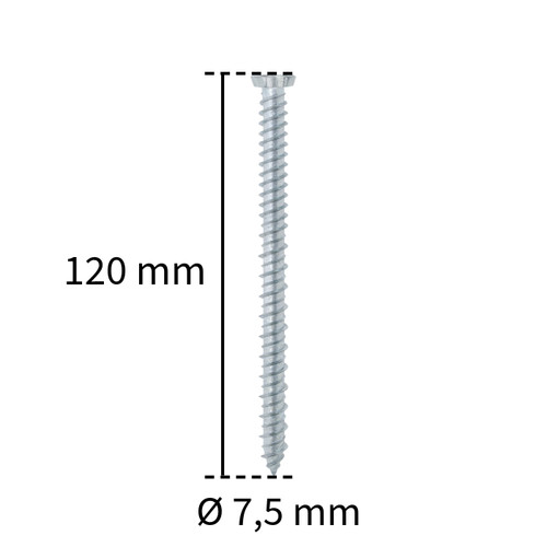 Viti per calcestruzzo 5x120 - viti, 7,5x120