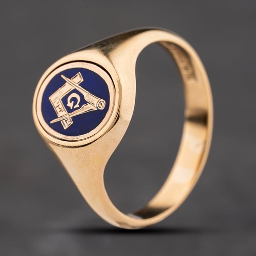 Anello con sigillo massonico