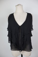 PIANOFORTE DI MAX MARA DONNA MAGLIA SMANICATA TG S WOMAN BLUSA CASUAL SETA