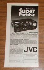 Rara Pubblicità Vintage JVC