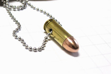 Collana 9x21 munizione bossolo cartuccia proiettile militare