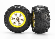 TRAXXAS 7276 Gomme e Cerchi Geode 2.2 Yellow/TRAXXAS TIRES & WHELLS GEODE YELLOW