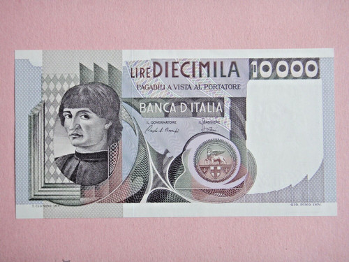 Banconota 10000 lire - banconota, lire+