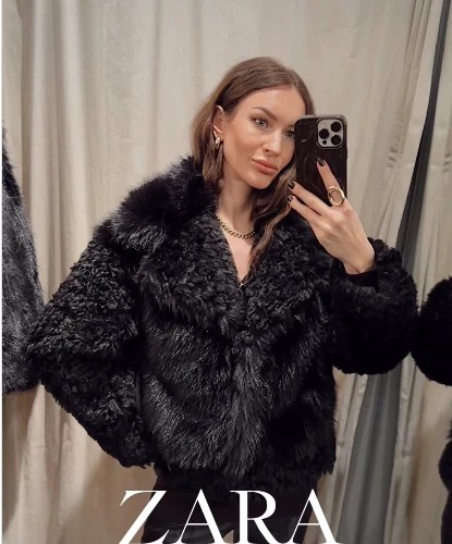 Cappotto corto pelliccia - cappotto,
