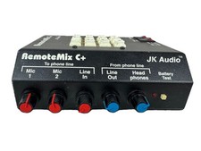 JK Audio Remote Mix C+ Mixer Trasmissione Telefono Linea Audio Switch NON TESTATO