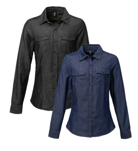 Camicia denim maniche - camicia, in