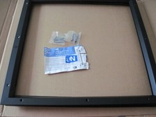 Lot of 3 NGP L-FRA100 1-3/4" Fire Door Glass Light Frames, 24" x 24" Matte Black