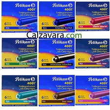Pelikan Cartucce 4001 TP 6 per Penne Stilografiche - Cartdriges Pelikan