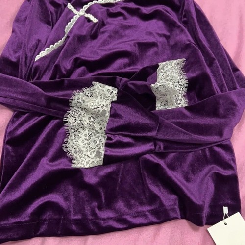 Donna pizzo bordo velluto - donna,