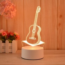 Lampada 3D USB LED  CHITARRA-
