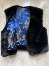 Gilet pelliccia sintetica nero