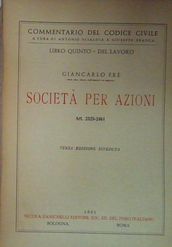 Frè società per - azioni, art