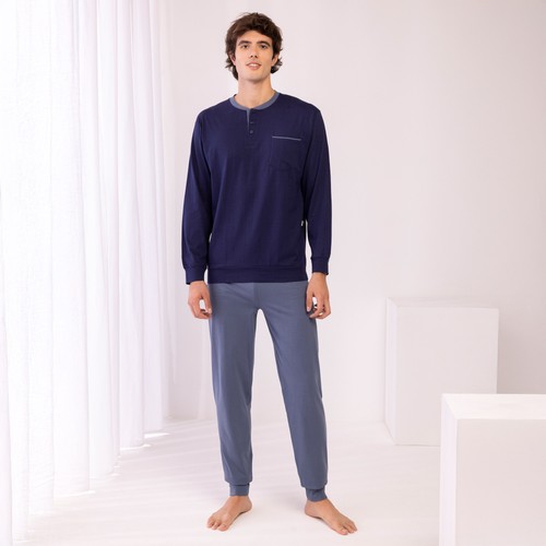 Pigiama uomo cotone scollo - uomo,