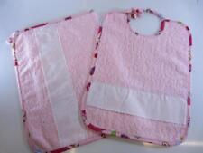 SET ASILO 2 PEZZI ROSA "FATA E PASTICCINI 1" DA RICAMARE PUNTO CROCE CON AIDA