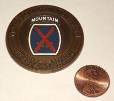 Moneta Sfida - US Army - 10° Divisione Montagna - Fanteria Leggera - Climb to Gl