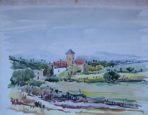 Paesaggio spagnolo vecchio - paesaggio,