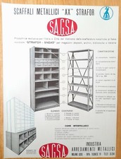 1953 PUBBLICITA' LOCANDINA SCAFFALI METALLICI